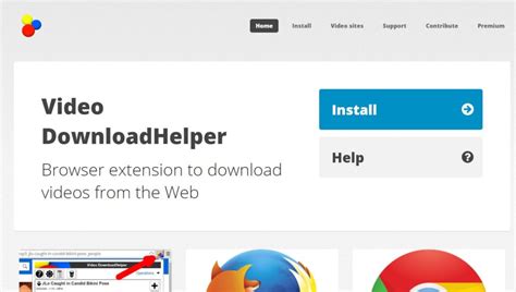 Just please, make sure you take the time to make a little bit of search before asking your question. . Video downloadhelper chrome extension